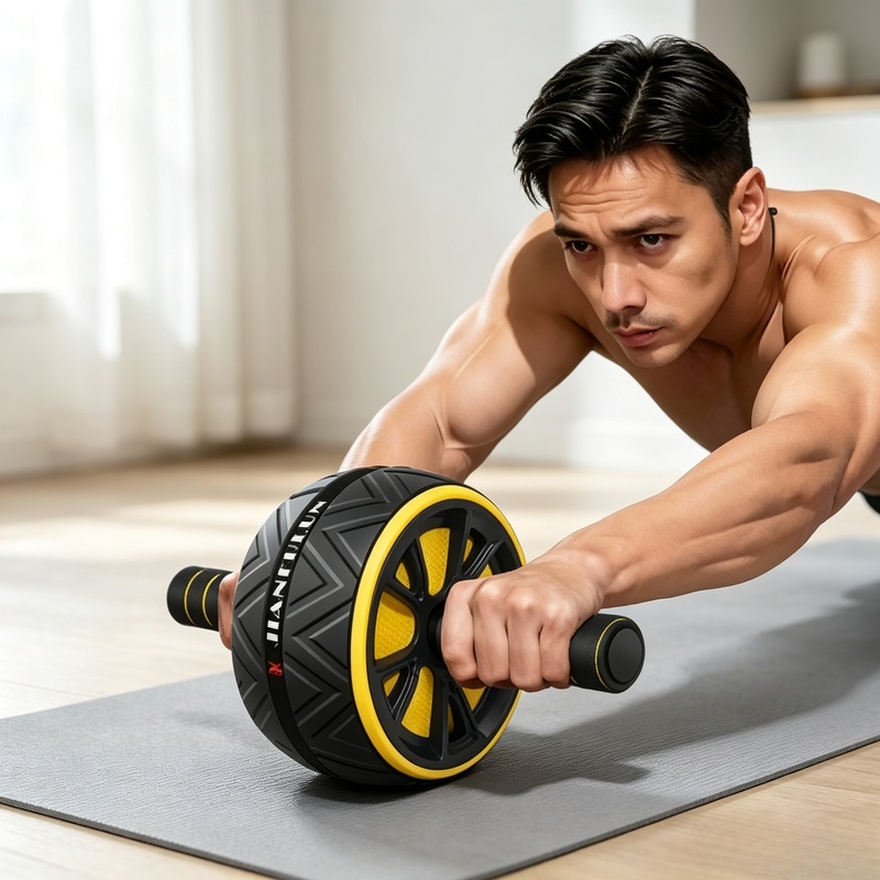 Sports Equipment Online - Non‑Slip Grip Ab Roller Wheel, Durable