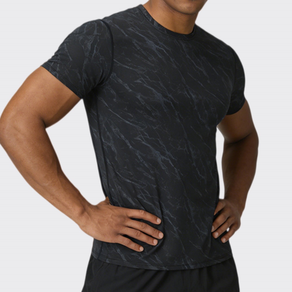 Sports Equipment Manufacturers - Summer Men's Quick-Dry Fitness T-Shirt Short