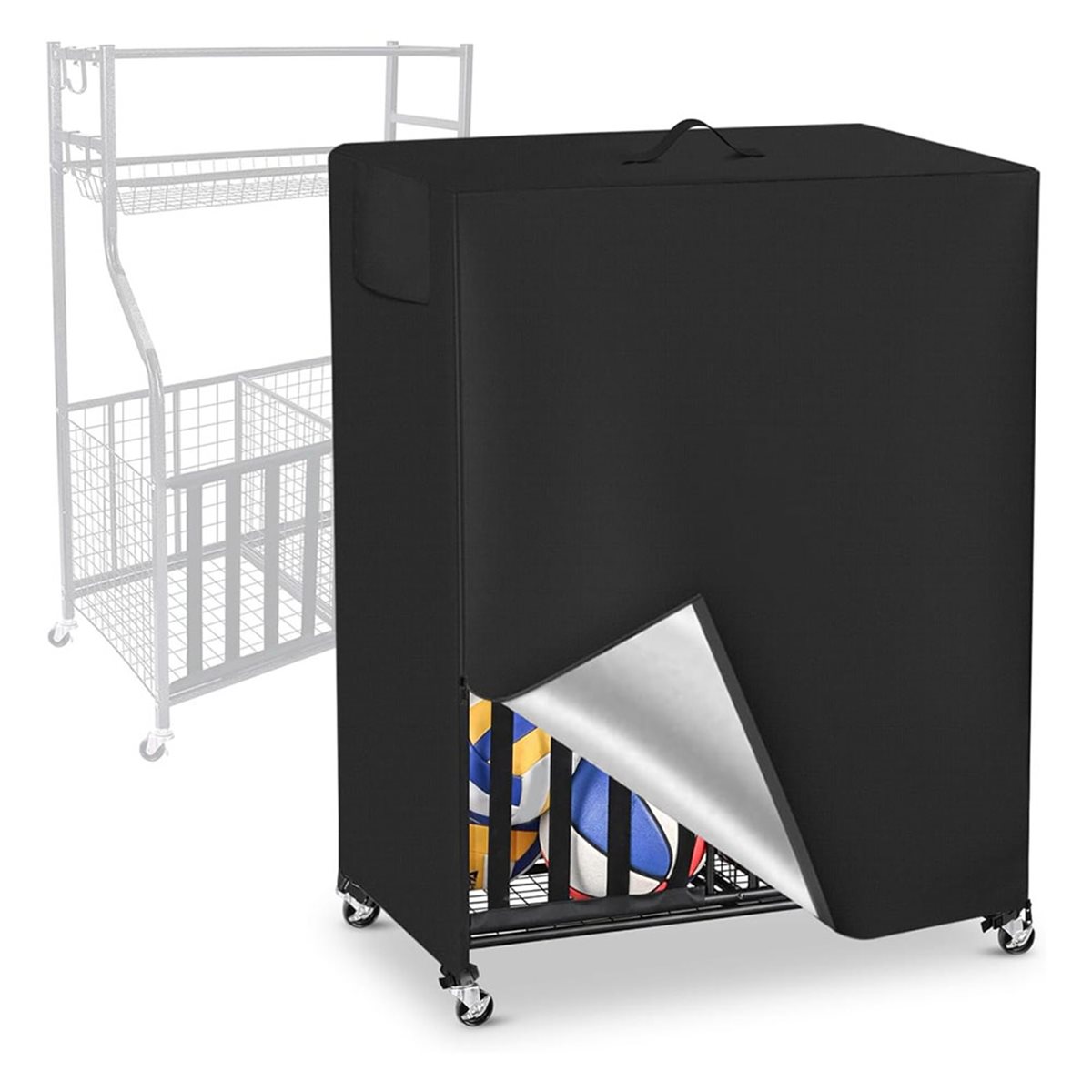 Basketball Rack Cover Garage S - огляд і ціна Sports Equipment Garage Storage