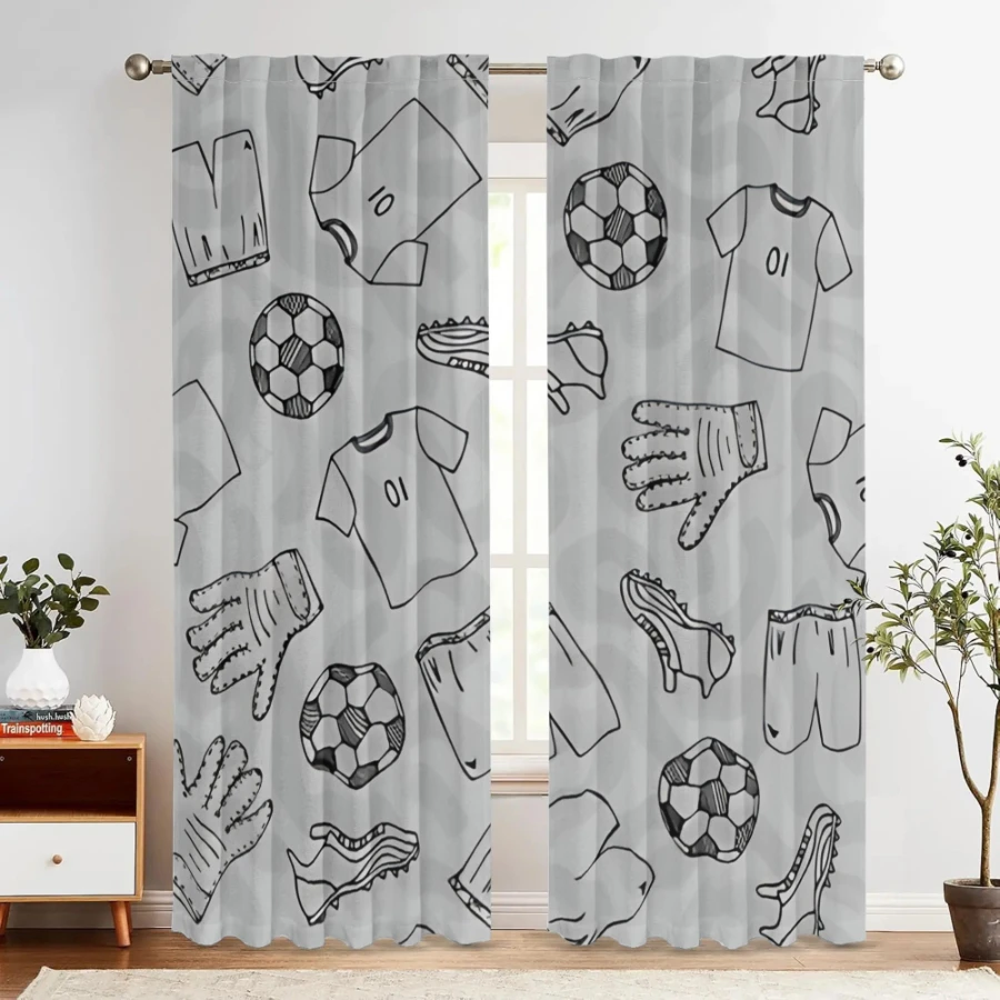 2PCS Digital Printed Curtains, - огляд і ціна Sports Equipment In French