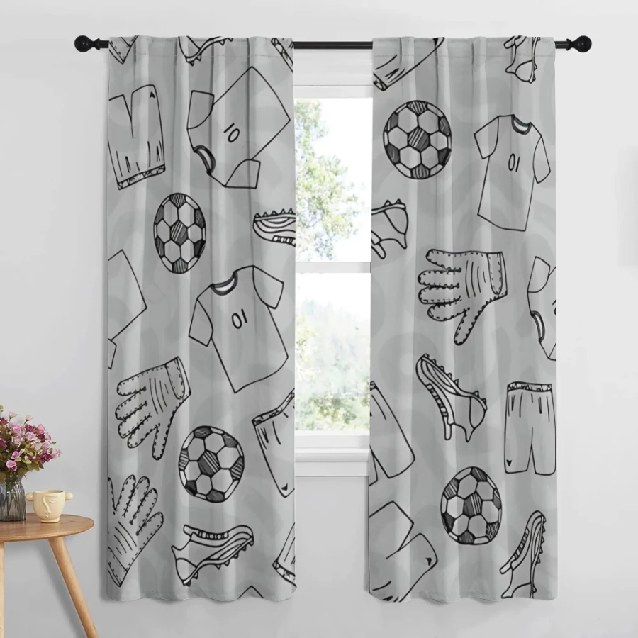 2PCS Digital Printed Curtains, - огляд і ціна Sports Equipment In French