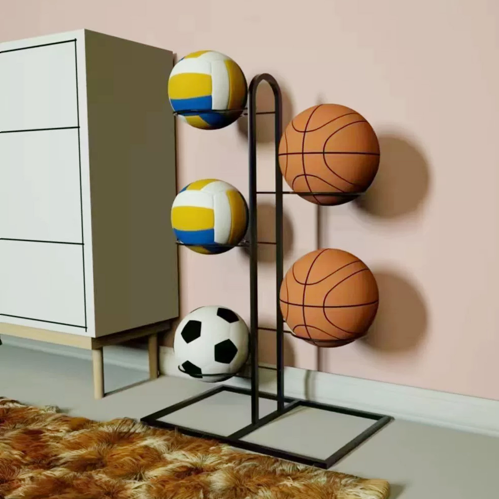 Foldable Basketball Rack Multi - огляд і ціна Sports Equipment Garage Storage
