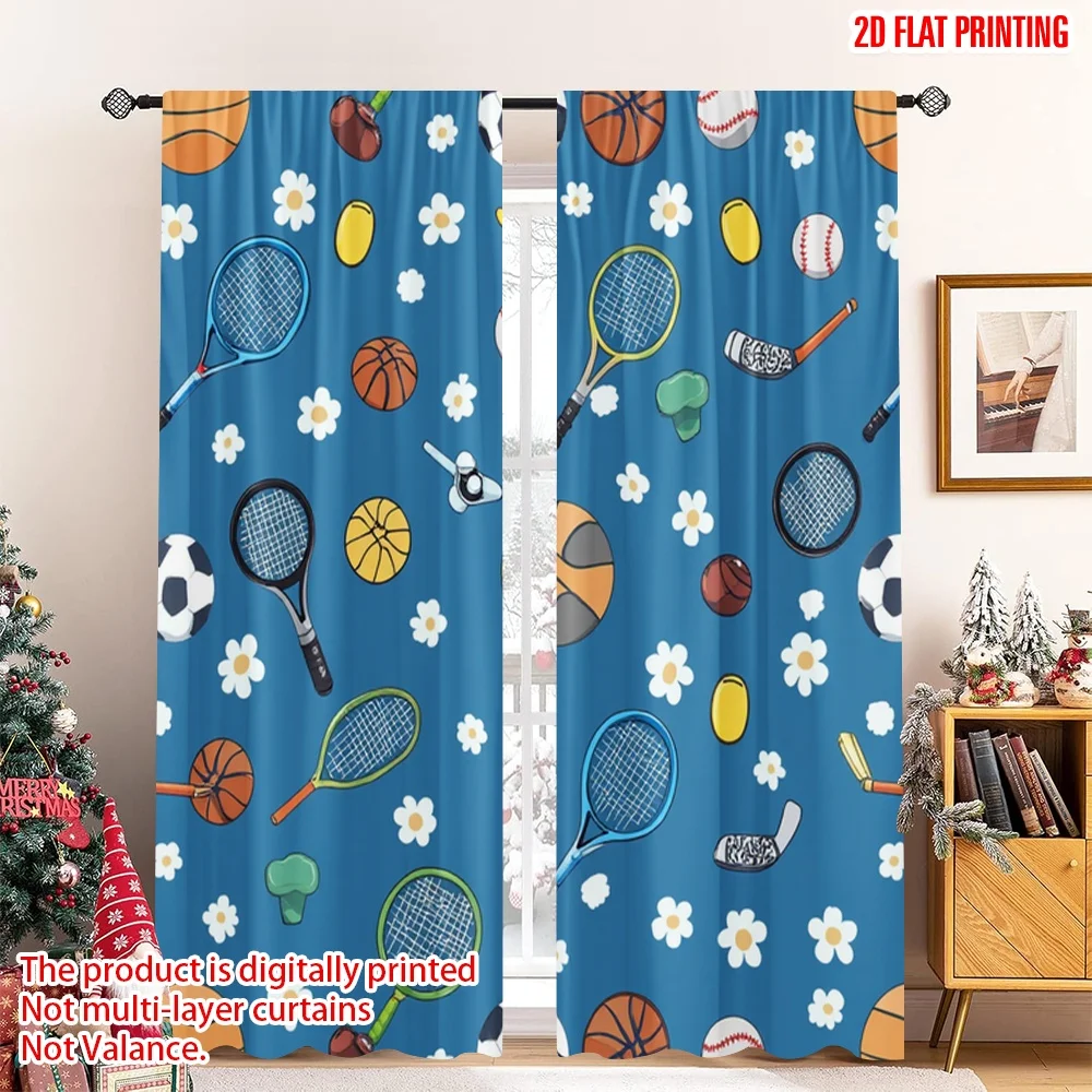 2pcs 2D flat printing Drapes S - огляд і ціна Sports Equipment In French