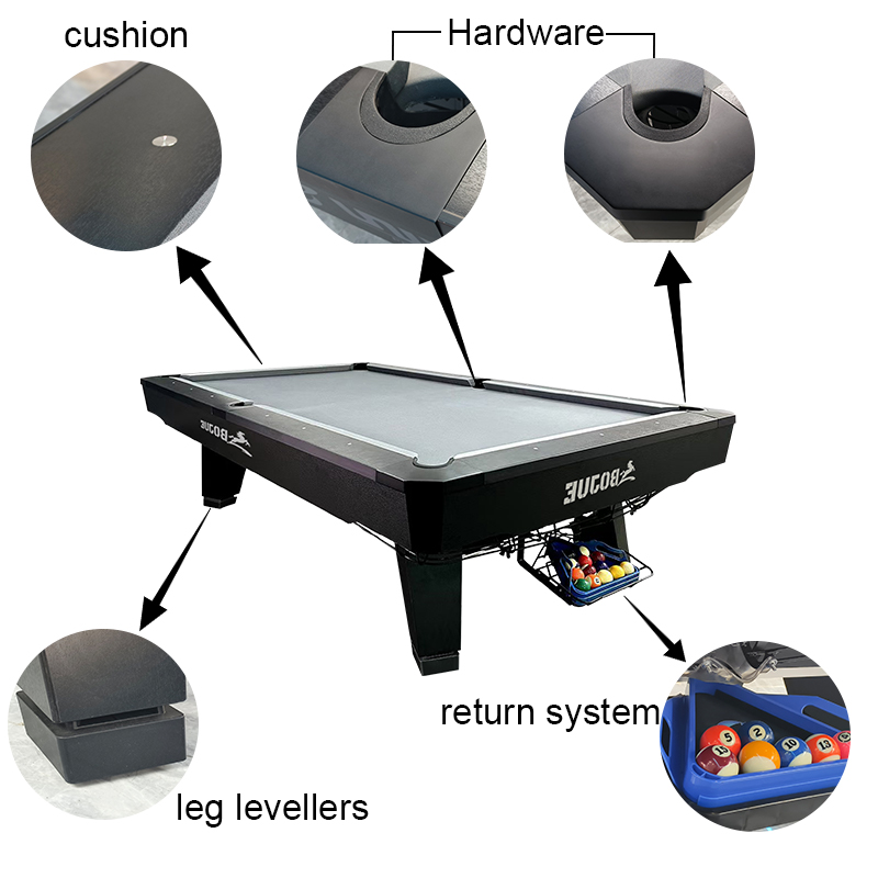 9-foot Commercial Pool Table,S - огляд і ціна Sports Equipment In French
