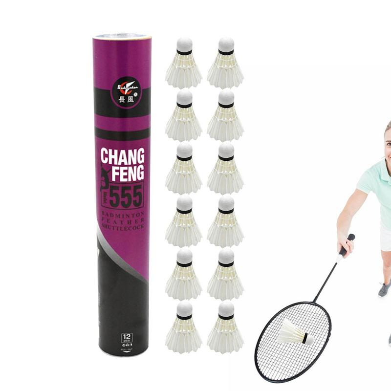 12Pcs/lot Badminton Natural Du - огляд і ціна Sports Equipment For Badminton