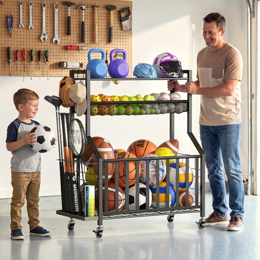 Garage Sports Equipment Organi - огляд і ціна Sports Equipment Garage Storage