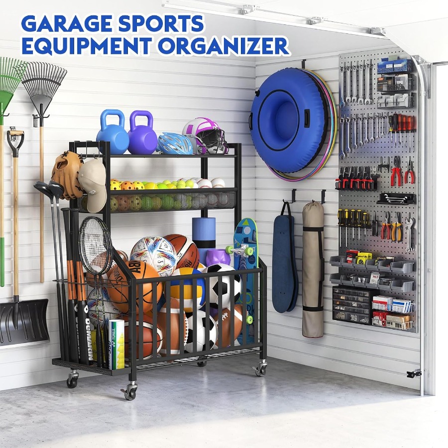 Garage Sports Equipment Organi - огляд і ціна Sports Equipment Garage Storage