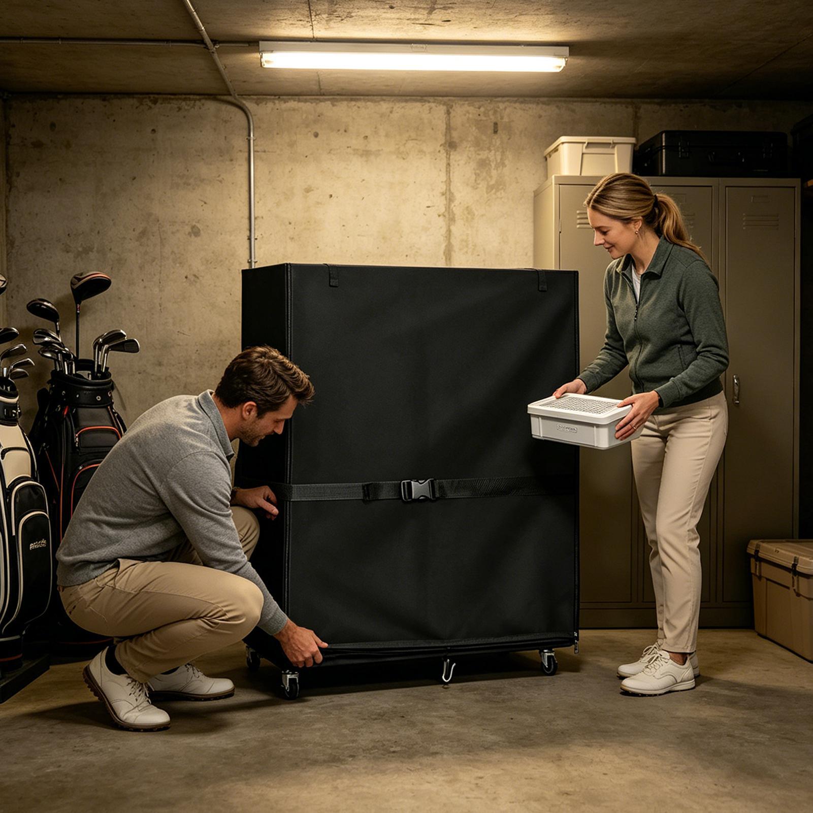 Golf Bag Storage Cover Oxford  - огляд і ціна Sports Equipment Garage Storage